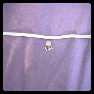 Mint choker with charm